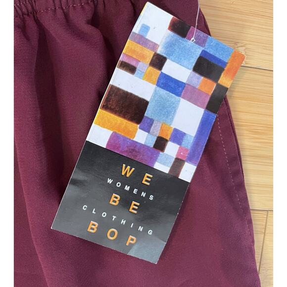 We Be Bop ~ NWT, EASY PANTS 5X, Plum, Side Pockets, Capri, Pull-on, Comfy - Picture 5 of 10